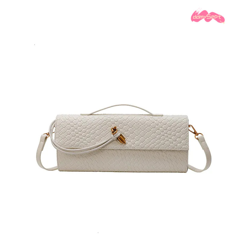 Luxury Brand Designer 2025 New Woven Baguette Bags Texture Handbag Simple Soft Leather Single Shoulder Crossbody Women's Bag ddmysept