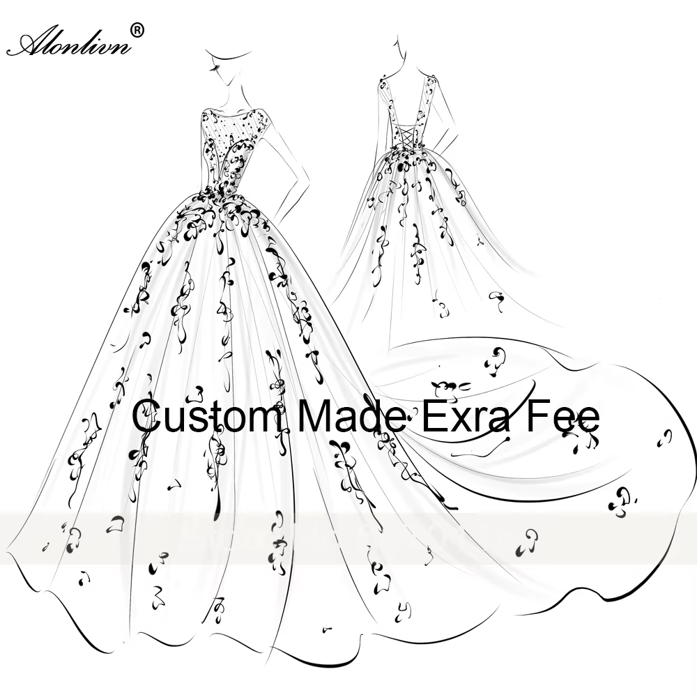 Alonlivn Romantic Custom Made Link Of Custom Made Mermaid Wedding Dress Delicate Beading Sequined Embroidery Lace Full Sleeves