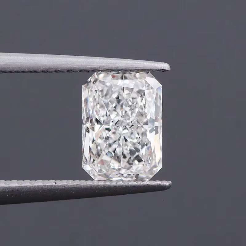 IGI Certified Diamond D Color VS VVS Radiant Cut 1ct Lab Grown CVD HPHT Man Made Diamond for Gold Jewelry