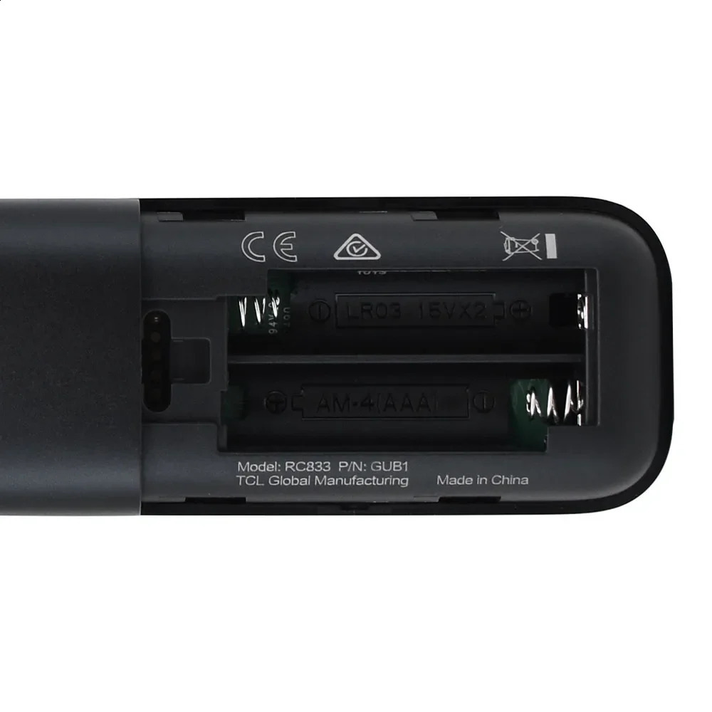 RC833 GUB1 Voice Remote Control For TCL QLED Smart Google TV 50 55 65 75C645 P745 C745 C845 43LC645 250417