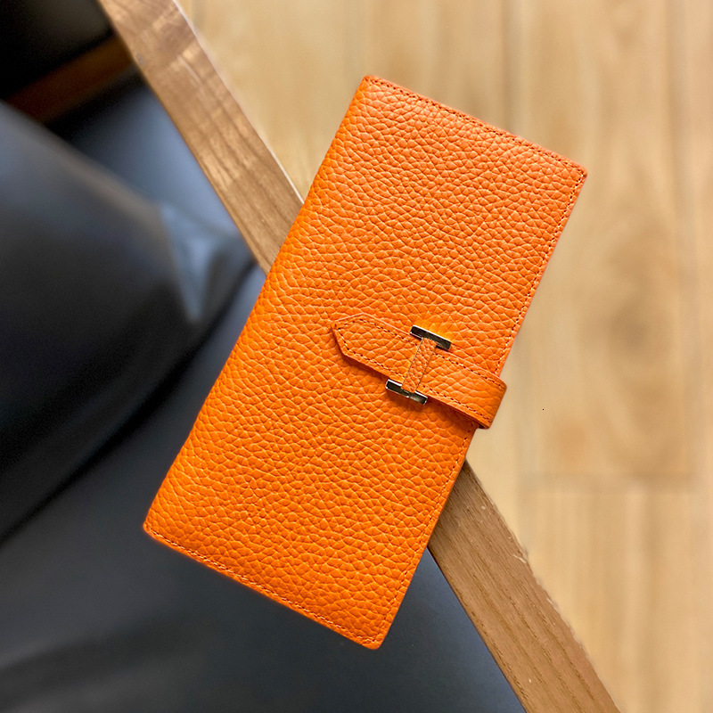Designer Genuine Leather Niche Design For Long Styles New High End Women S Multifunctional Folding Wallet hot Key Pouch
