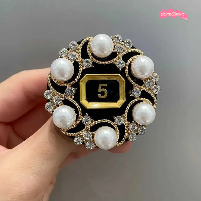 Crystal Pearl Pin Women - Elegant Camellia Flower Tassel Brooch for Backpacks & Jackets ddmysept