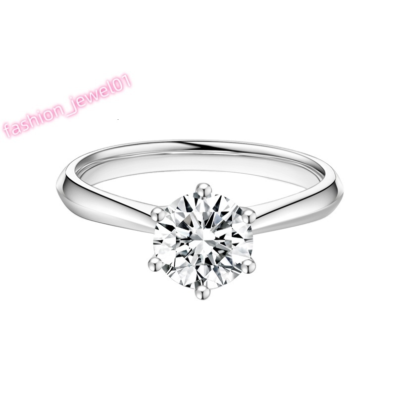 Unisex 18K White Gold Lab Grown Diamond Wedding Ring Classic CVD HPHT Rhodium Plated Fine Jewelry for Engagement Parties