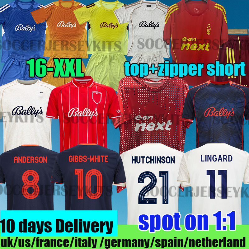 NottinghamS Forest 25 26 shirts jersey NDOYE nottinghams forrest 25 26 HUTCHINSON WOOD Soccer Jersey AWONIYI ANDERSON HUDSON-ODOI JOTA Football Shirt Men kids
