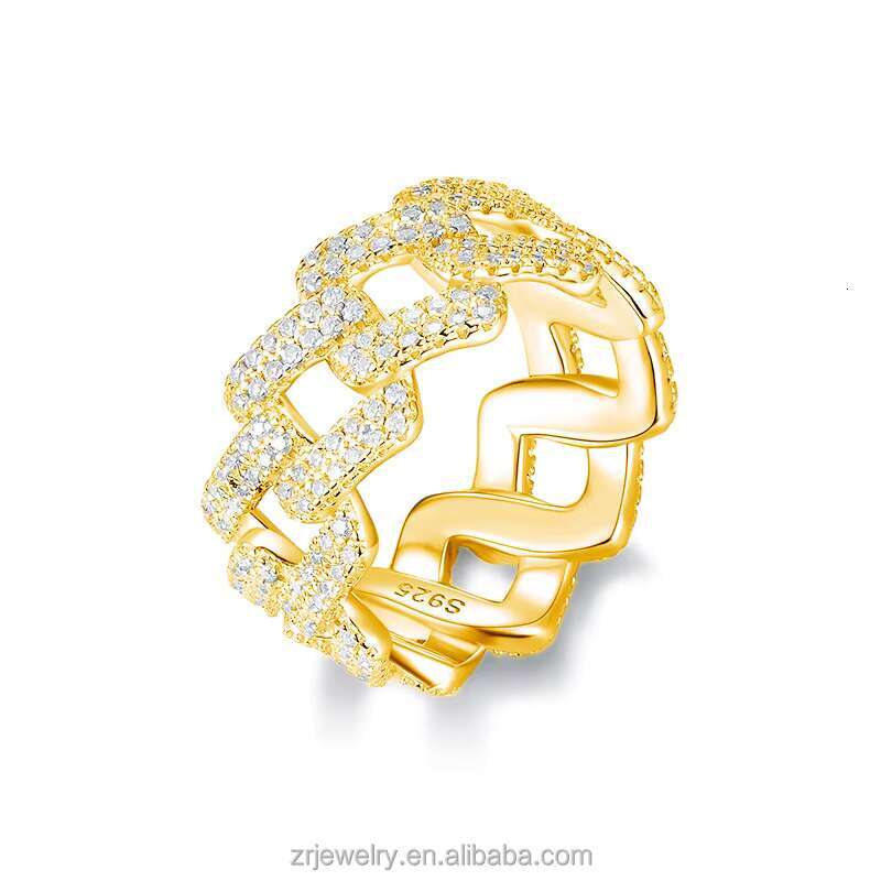 925 Silver Ring GRA Certificated Moissanite Jewelry Men Sparkle Iced Out Hip Hop Style Ring