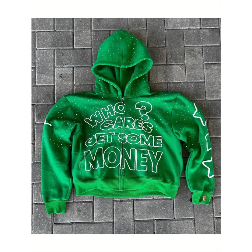 Men'S Hoodies & Sweatshirts 2025 European And American Autumn And Winter Retro Unisex Loose Zipper Hoodie Street Trend Hooded Jacket