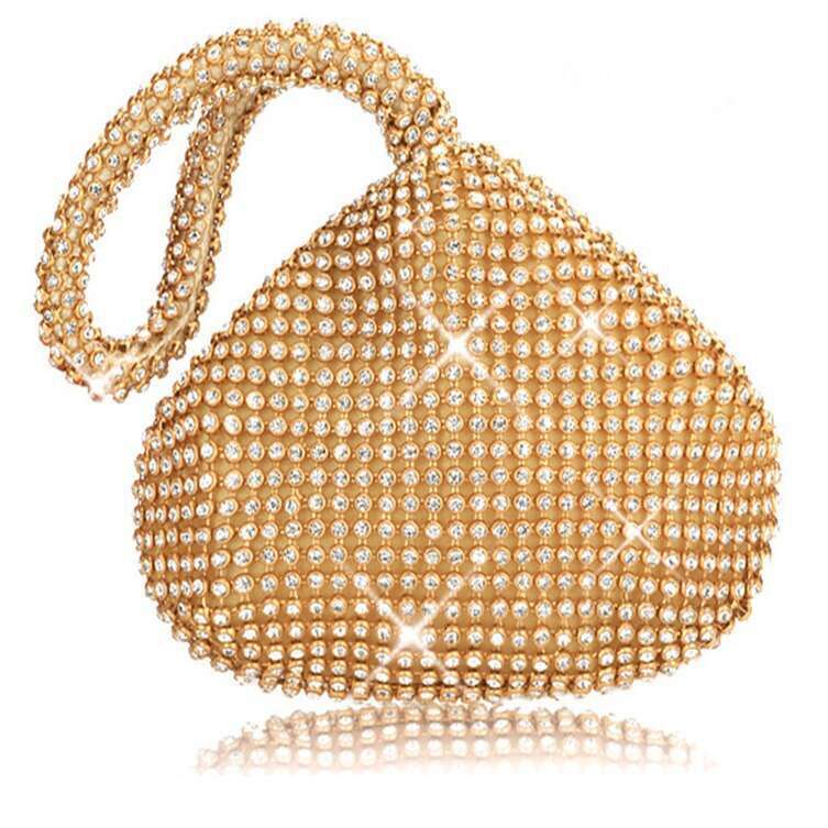 Women's High-End Triangle Shell Dinner Bag, Sparkling Lady Handbag, Handbags