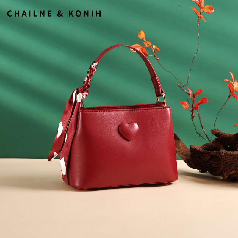 Red Bride New Crossbody Handbag Wedding Bag Suitable For Daily Use By Female Brides
