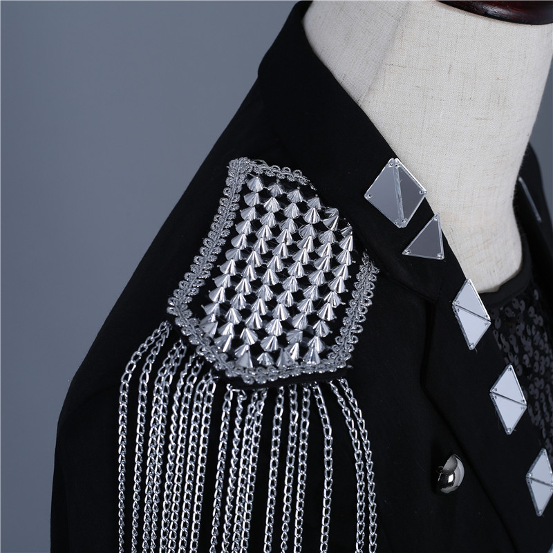 Stylish Studio Performance Dress Elegant Men's Tailored Suit Jacket
