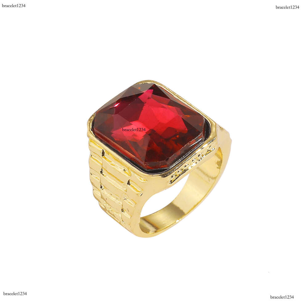 Luxury designer hip hop men and women with red and green ice out of VVS Moissanite hip hop rings