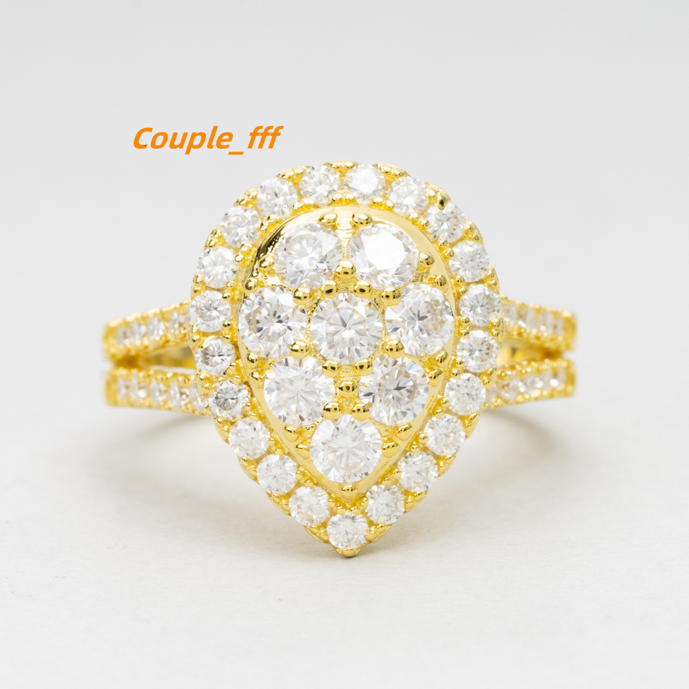 Fashion Wedding Jewelry New Design High Quality 925 Silver Ring Vvs Moissanite Engagement Rings for Women Jewelry