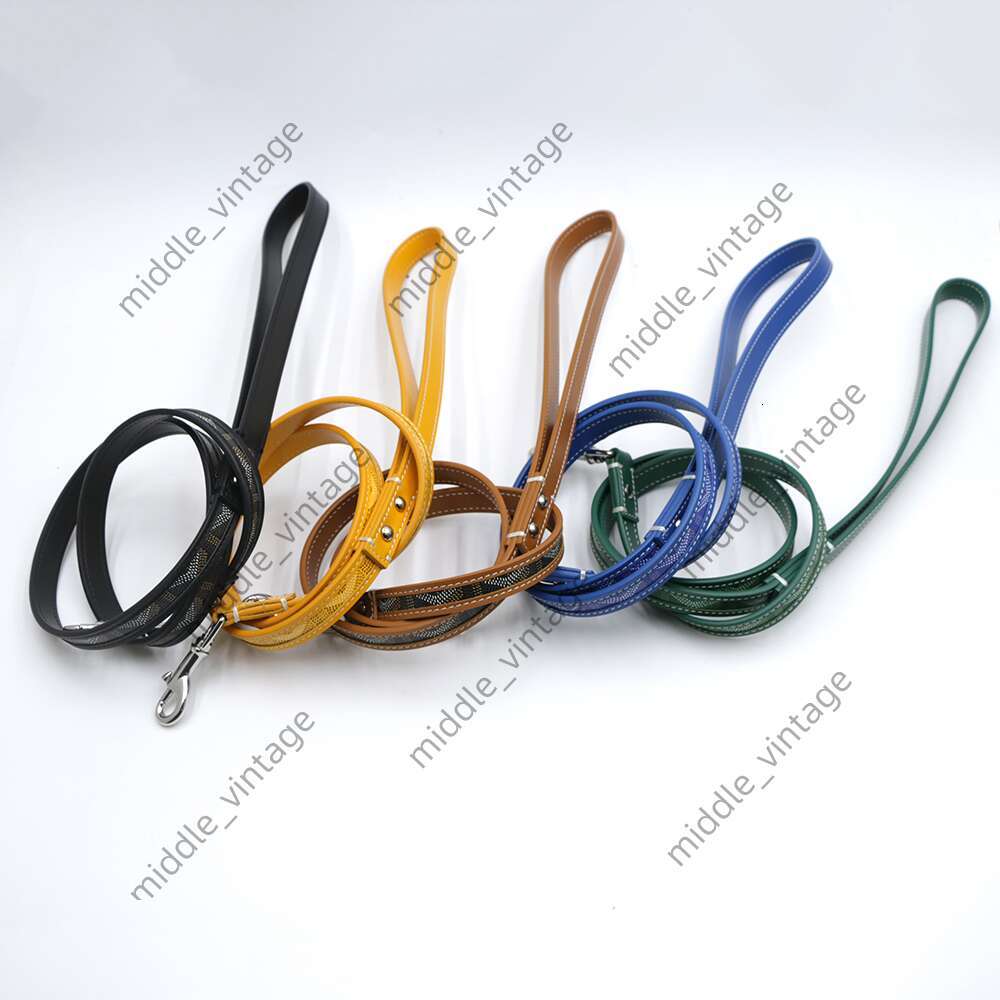 Designer Leash Style Durable Adjustable Leather With Classic Plaid Pattern For Small Medium Customize Pet Collars Dog Chain Schnauzer Collar Set Tract