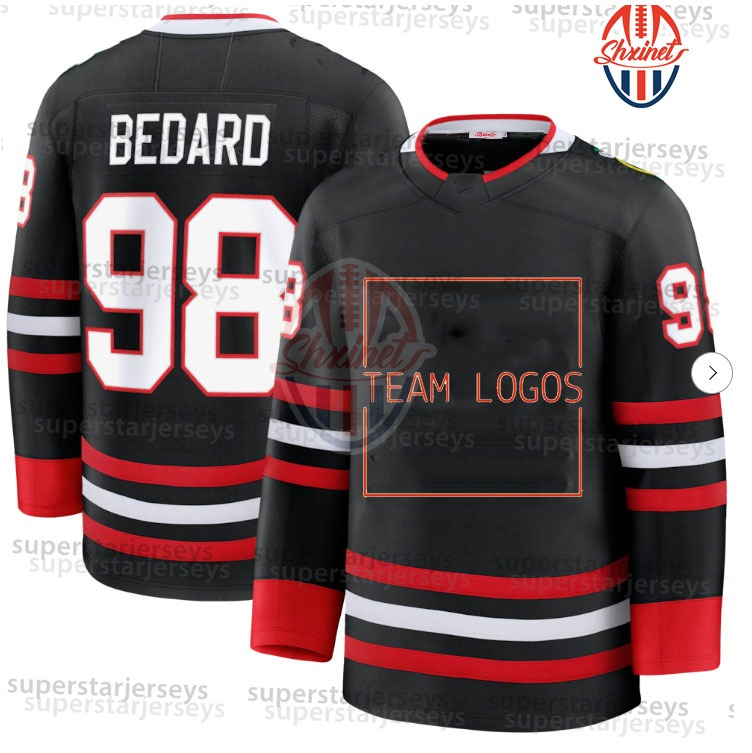 Mens Womens Youth 98 Bedard Jerseys Teravainen Foligno Vlasic Stitched Name Number Hockey