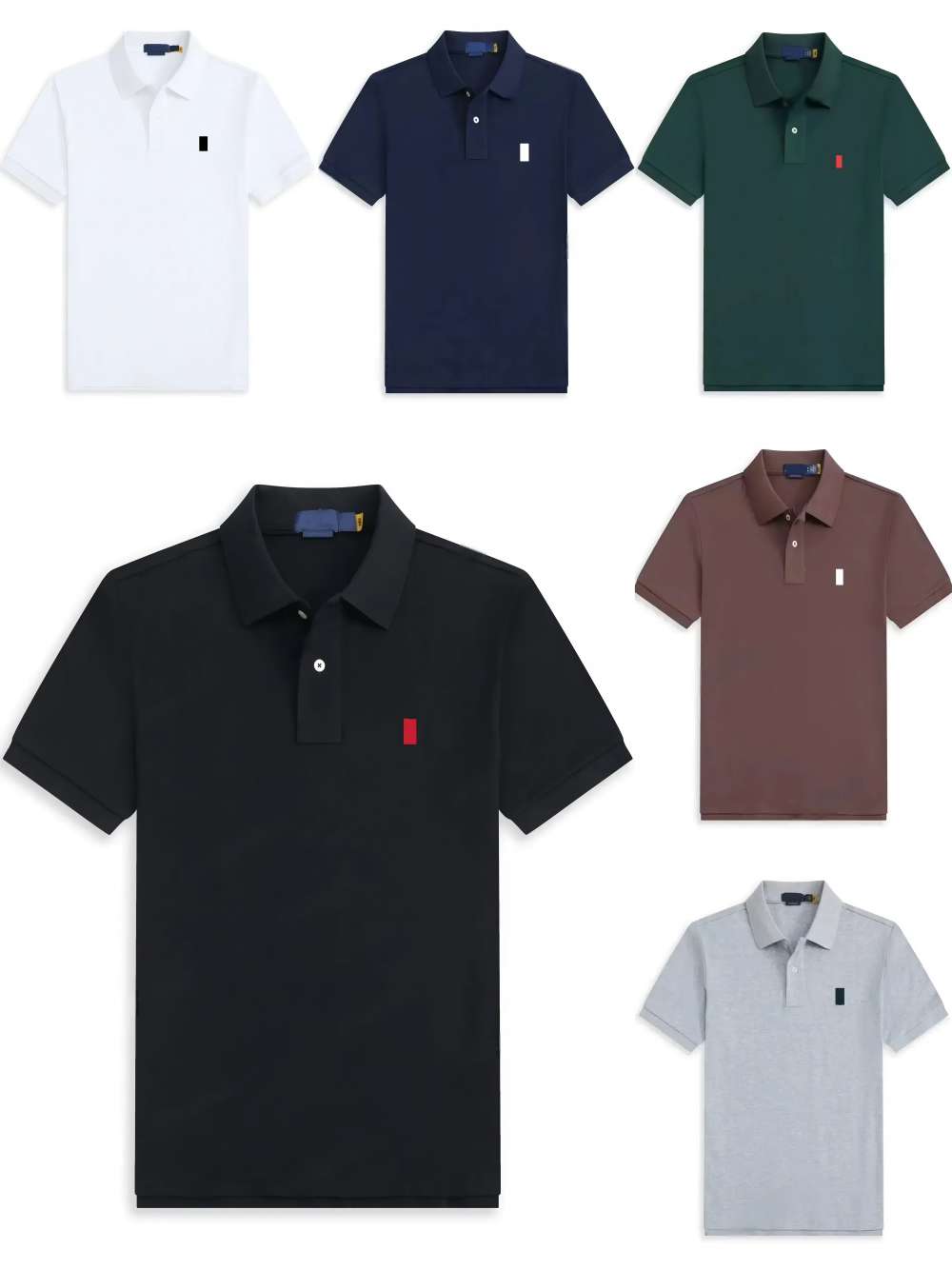 Designer T Shirt Shorts polo shirt collar Top Fashion Clothes Leisure Loose Tide Tees High Quality Cottons Short Sleeve Print Tops Small Horse Embroidery Polos