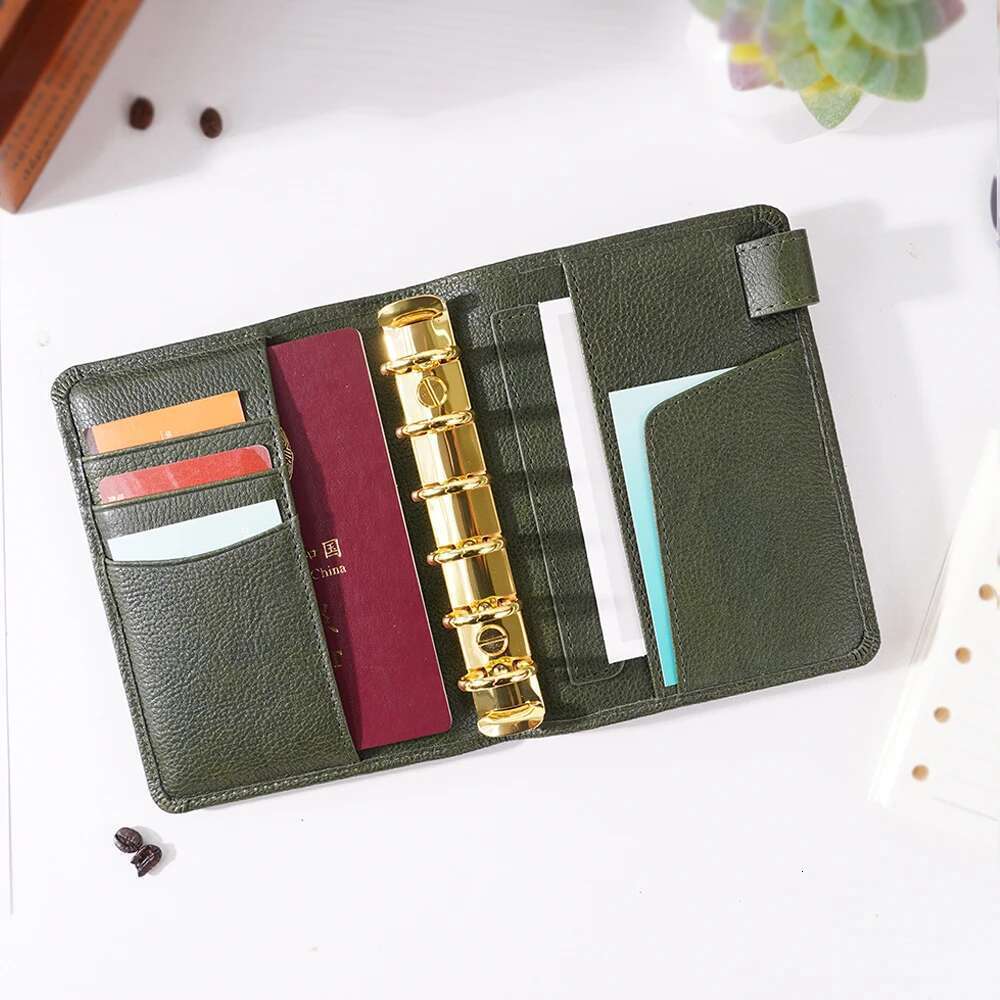 A7 Brown Leather Notebooks Kawaii Portable Pocket Books With Thickened 40 Blank Inner Page Hand Ledgers School Students' Dairy