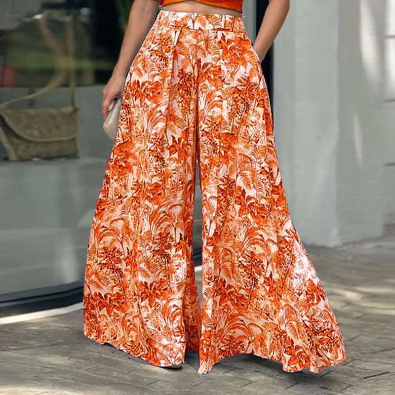 Women Sexy Sleeveless Crop Top Print Long Skirt Summer O Neck Female Beach Dress Suits Lady Slim Holiday Two Piece Sets
