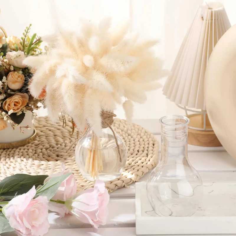 Transparent Light Bulb Style Plastic Vase High Quty Table Decoration Wedding Home Decor Unique Shape Flower Holder C251124