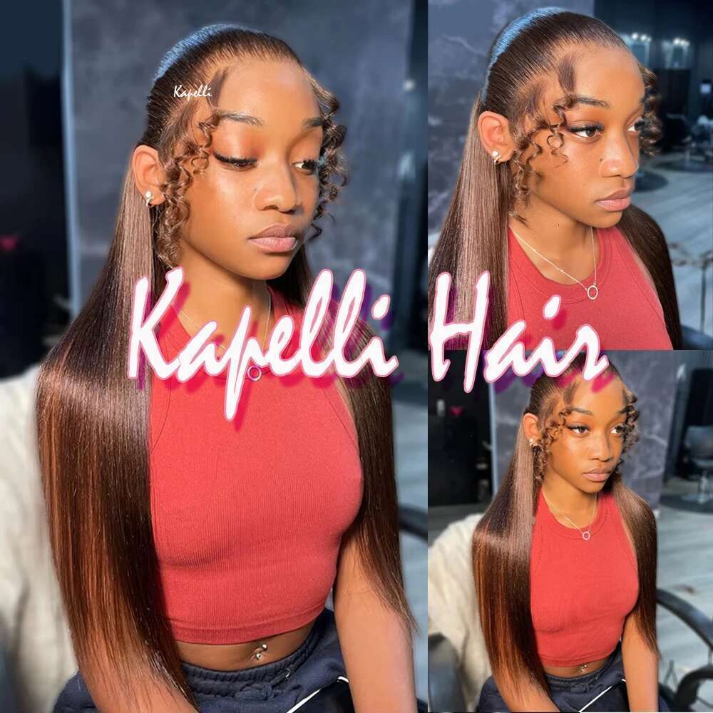 #4 Tissage Straight Bundles With Closure 4X4 13X4 Frontal Virgin Brazilian Remy Weave Human Hair Extensions