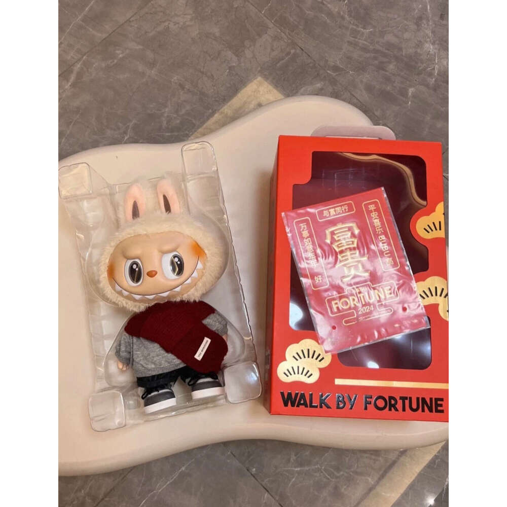 LABUBU The Monsters Walk By Fortune Vinyl Plush Toy Blind Box Collectible Soft Doll Gift For Birthday PPT