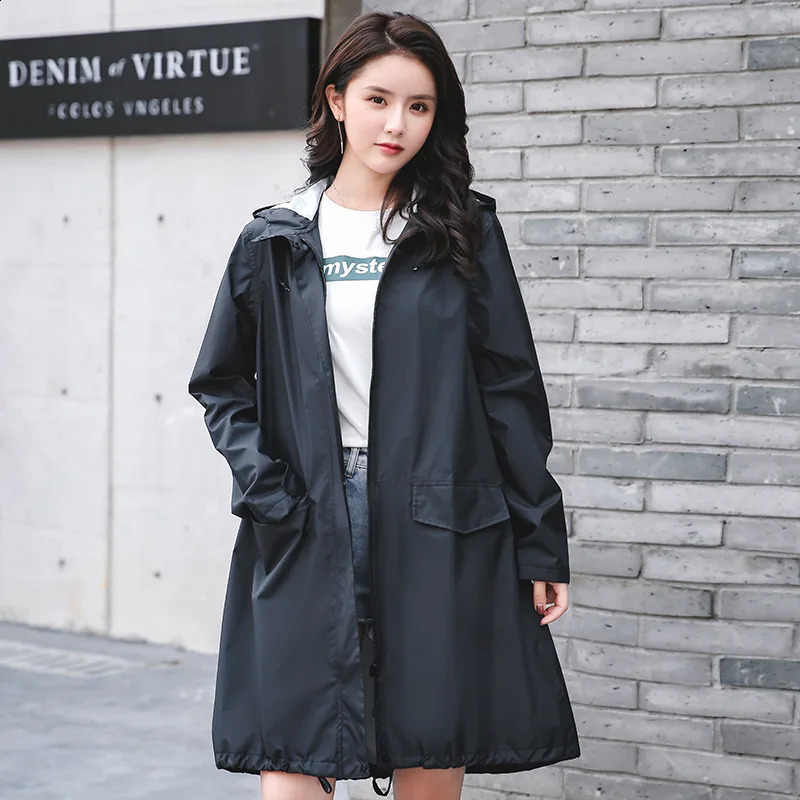 Rainstorm proof lightweight breathable fabric Fashion Japanese and Korean Japanese raincoat poncho 250421