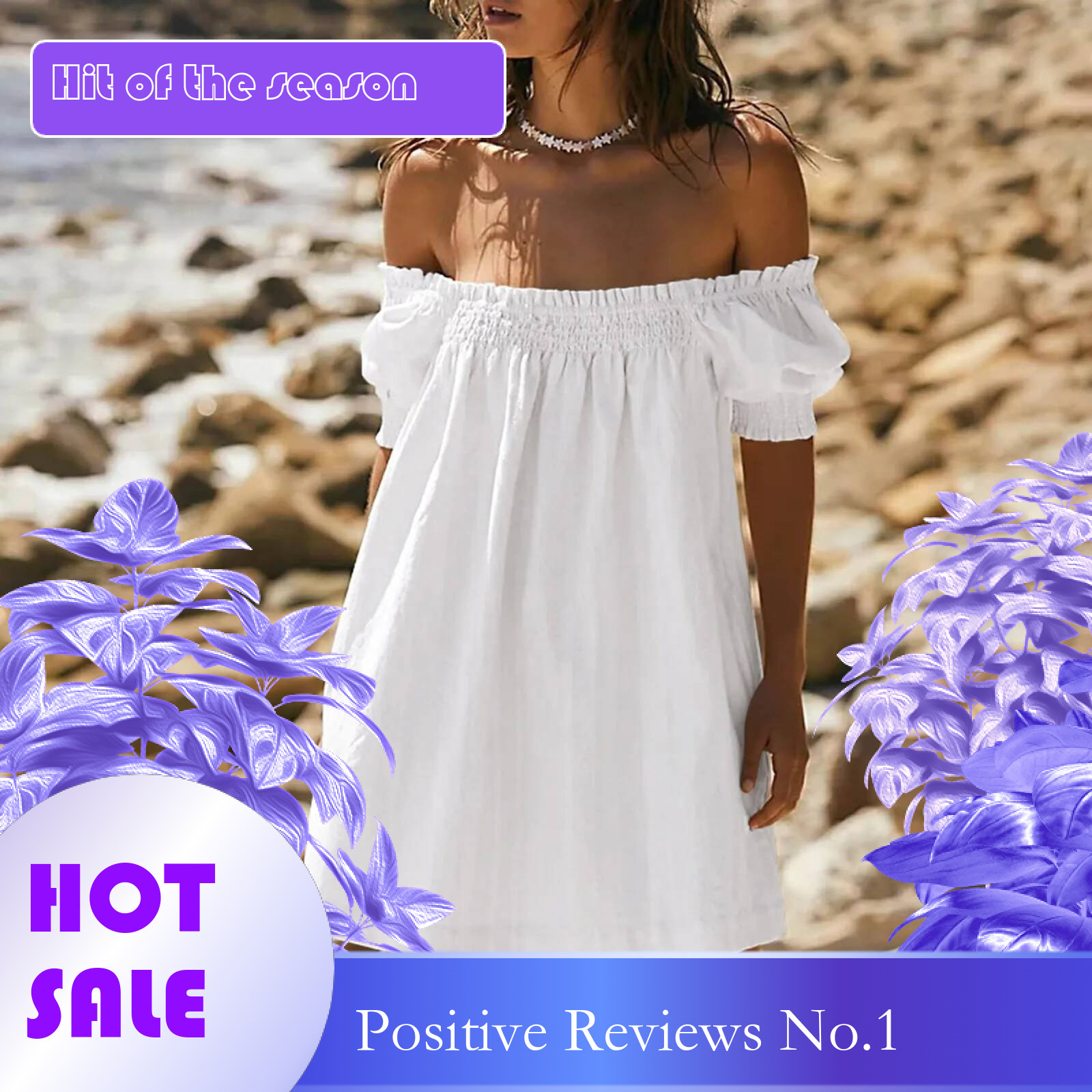 Dongdumaoyi Womens Summer White Mini Dress A Line Beach Sleeveless Casual Loose With Pockets Vestidos Femme Robe