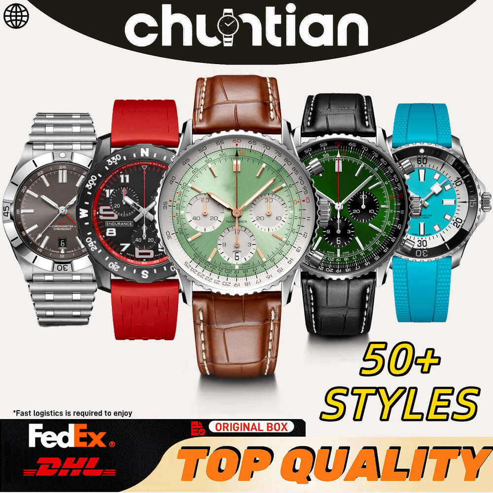 Breitlling Watch Navitime Chronomat Watch High-quality Men's Swiss Luxury Designer Watches Personalised Couple Watches Luminous Water-resistant Free Shipping
