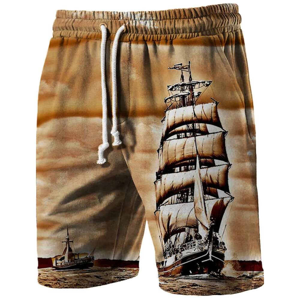 Beach Pants Royal Knight 3D Printed Summer Breathable Fiess Street Shorts Men's Ropa Hombre