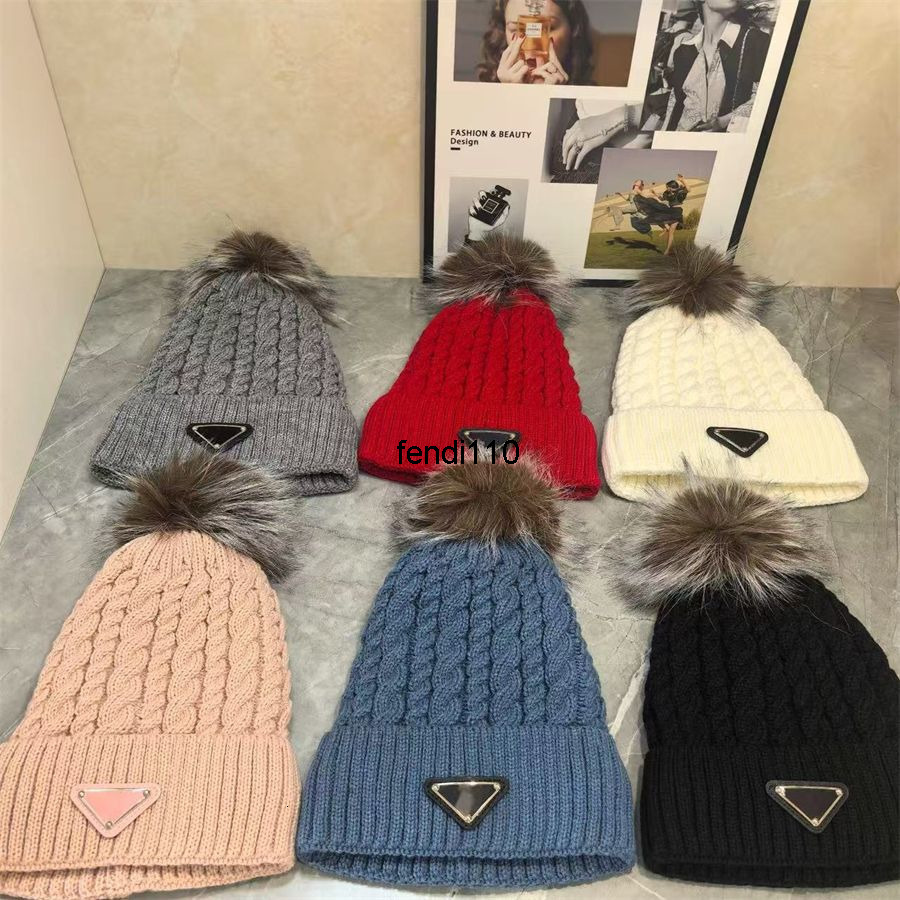 Beanie/Skull Caps Fashion Designer Beanie Winter Mens and Womens Knitted Wool Letter Hat Multi Color Optional Warm Hat