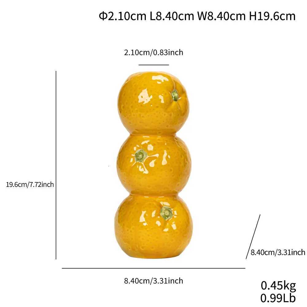 1PCS Overlapping Fruit Vase Nordic Style Three-Tier Ceramic Vase Minimst for Home Decor Desktop/Living Room Decoration C251124