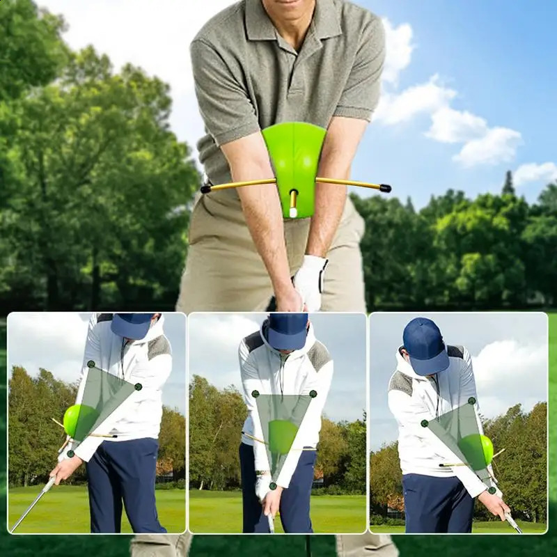 Golf Swing Arm Postures Corrector Golf Swing Trainer Connecting Ball Swing Chicken Wings Corrector For Golf Chipping Accessories 250421