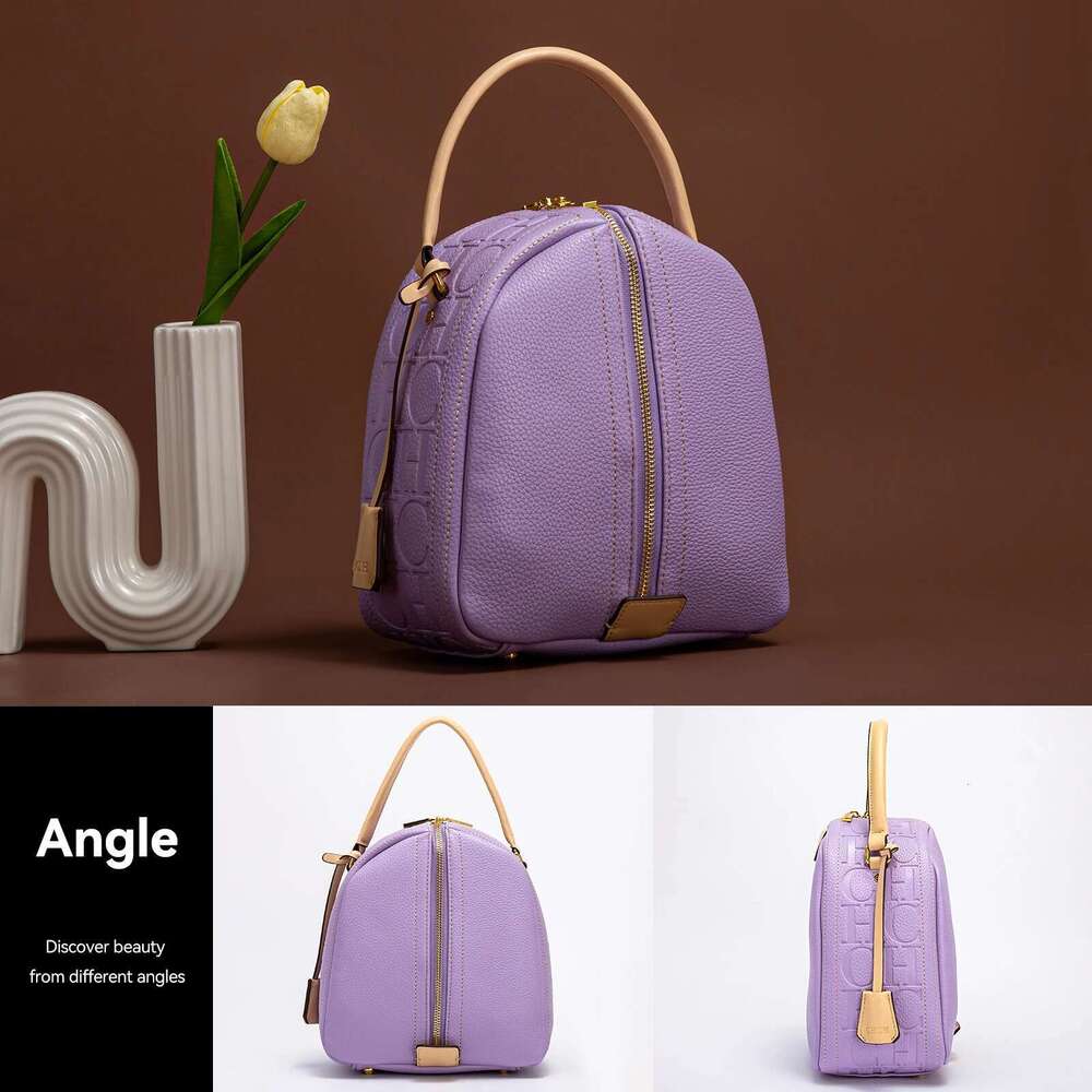 CHCH Women's Bucket New Dual Use Handbag Classic Letter Emed Shoulder Bag