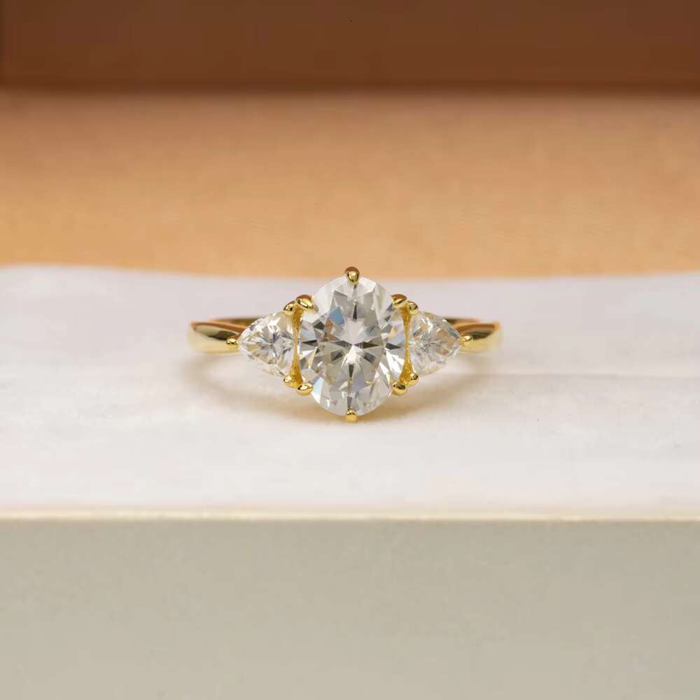 Vvs Moissanite Engagement Rings 925 Silver Ring Wholesale Fine Jewelry Women Moissanite Wedding Rings
