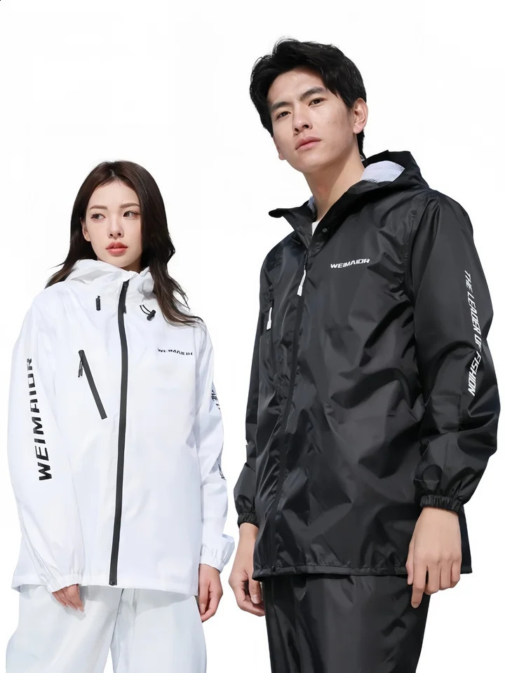 2025 Summer Ultra-thin Breathable Raincoat and Rainpants Set 250421
