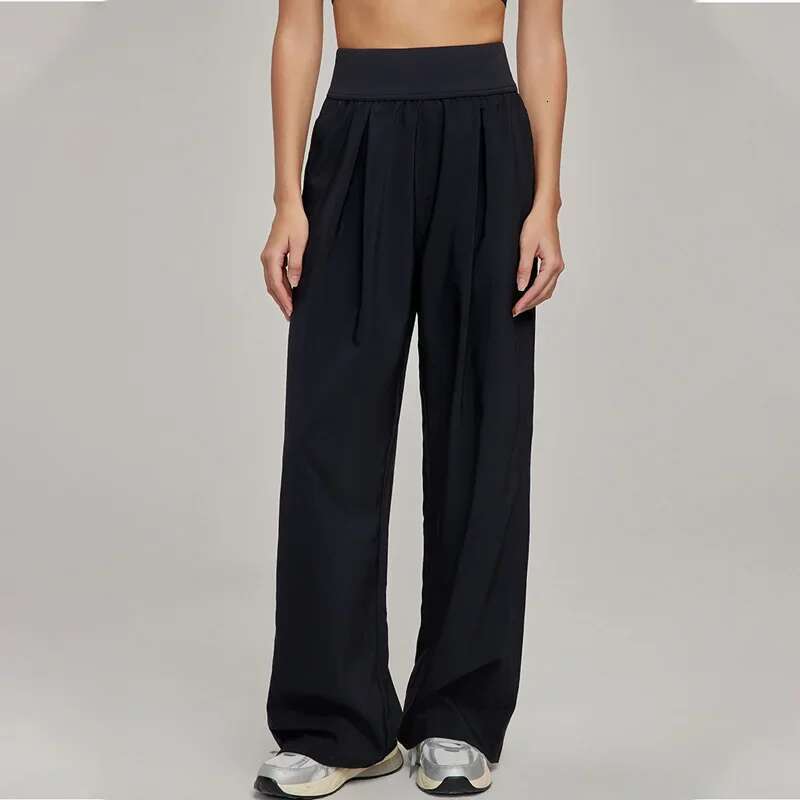 High-waisted thin straight women loose wide-legged sweatpants fiess yoga pants