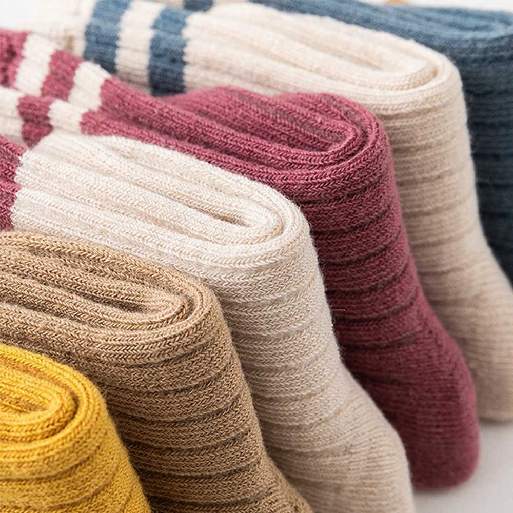 3Pair/Lot Baby Socks Knit Soft Letter Socks Baby Middle Tube Stockings Long Socks for Infant Toddler Boys Baby Girl Accessories G251124