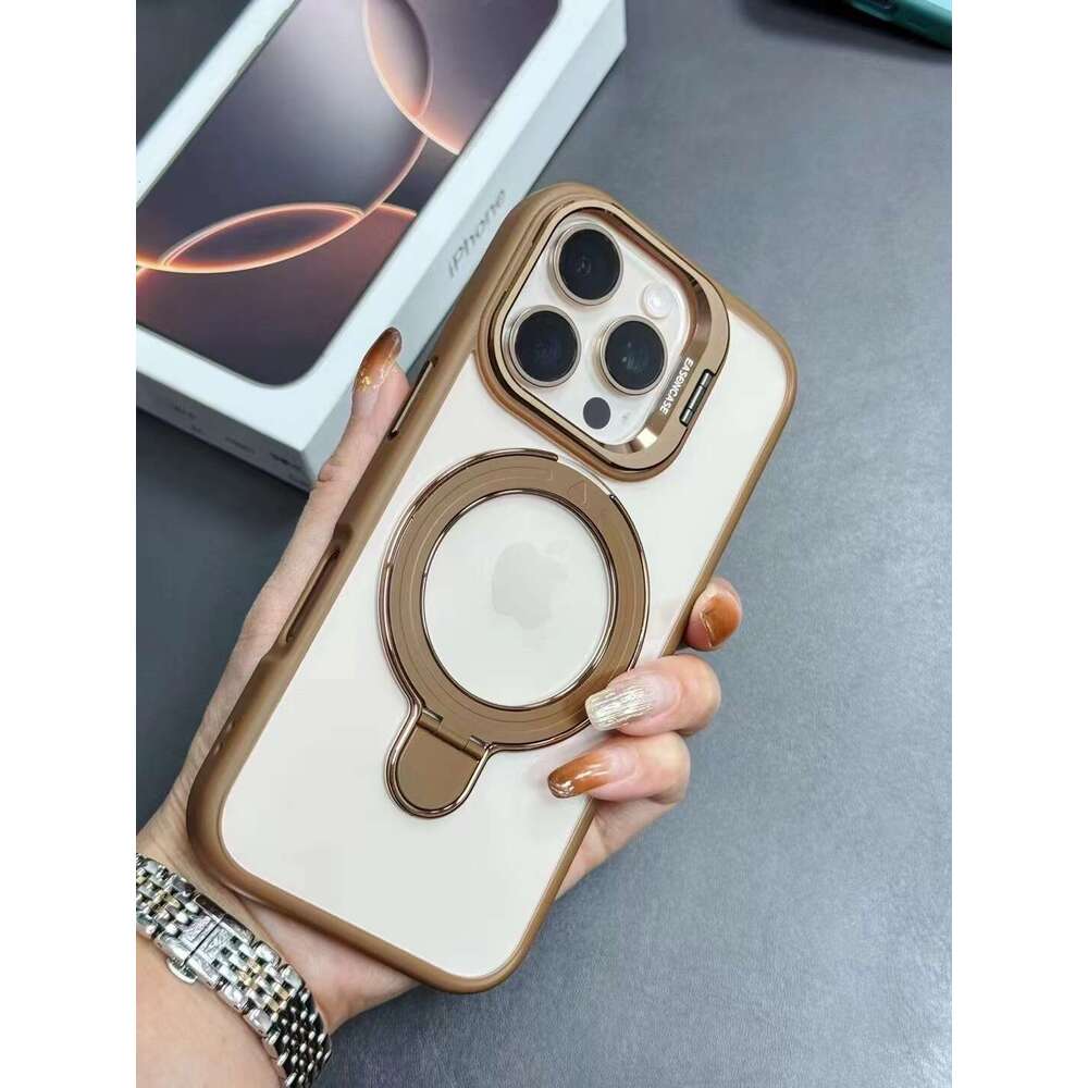 Lens bracket suitable for Apple 15 phone case magnetic suction iPhone 16 Promax new 13 transparent protective cover