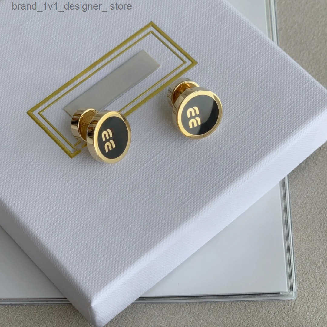 Brand Simple Women Stud Crystal Rhinestone Gold Plated Metal Letter Earrings for Girls Lovers Jewelry Gifts