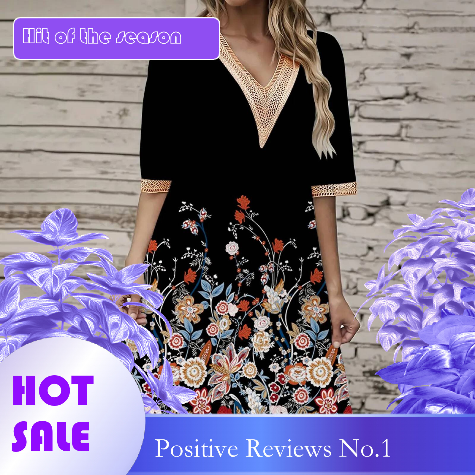 Dongdumaoyi Summer Dress Ladies V Neck Flower Printed Party Women Casual Short Sleeve Beach Holiday Lady