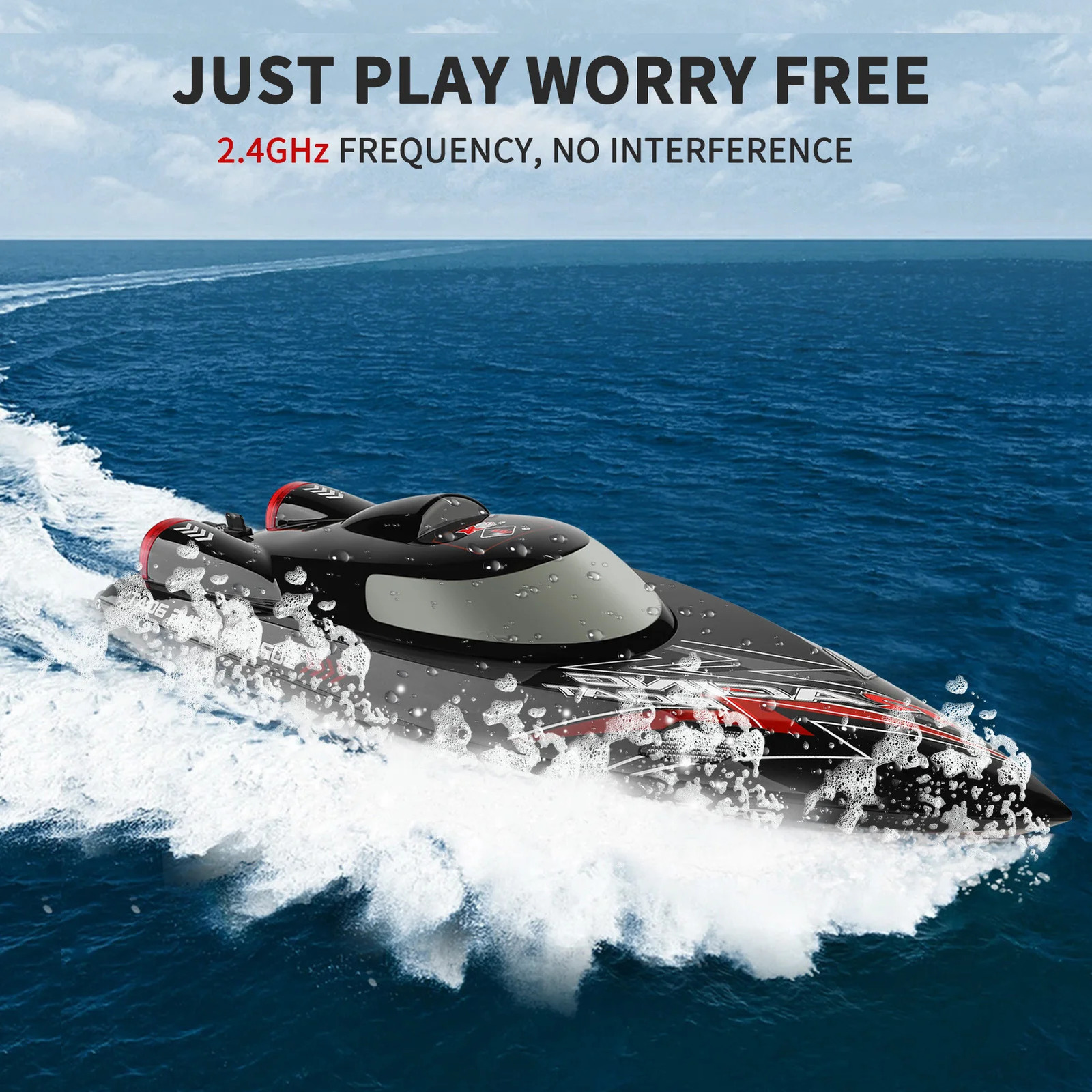 RC Boat WLtoys WL916 Remote Control Boats 60kmh 24GHz Gift for Kids Adults Boys Capsize Low Battery Alarm 251113