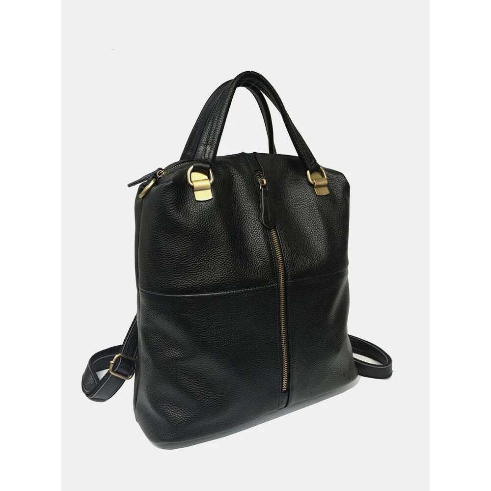 Designer Bag Zency Anti-Theft Vintage Women's Genuine Leather Outdoor Backpacks Large School Bag Designer Travel Satchel Shoulder Crossbody
