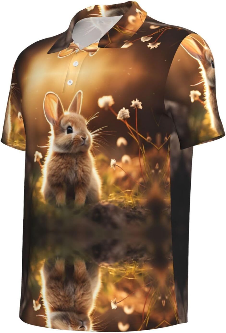 Mens Polo shirt Cute Animal Print Polo Shirts Short Sleeve,Casual Shirts for Men,Versatile Fashion for All Occasions summer clothes Short sleeve
