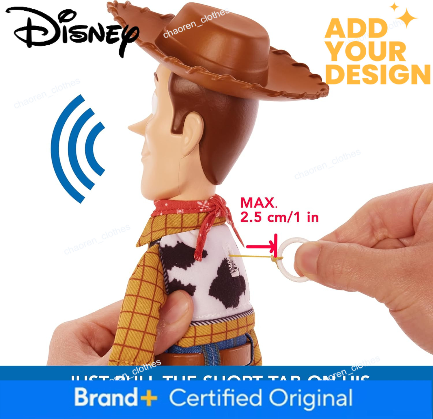 Mattel Disney Pixar Toy Story Talking Woody Action Figure Accessory, Roundup Fun 12-inch Collectible with 30+ Sounds & Phrases