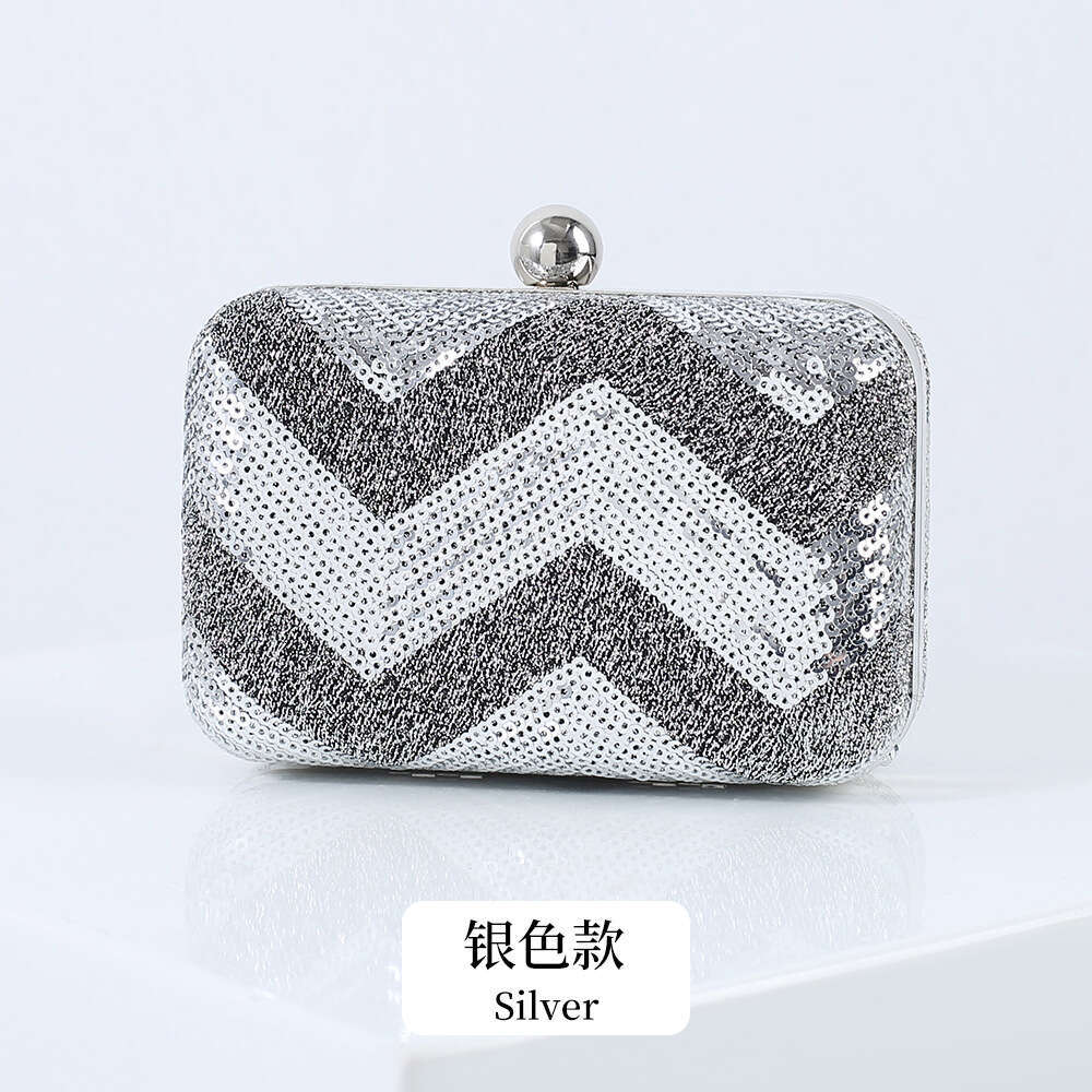 Dinner Bag Fashionable Portable Mini Sequin Party And Dinner Prop Hand Held Bag Crossbody Small Bag KQ