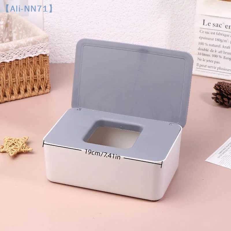 NN71Wet Tissue Box Paper Dispenser Portable With Lid Tissue Storage Box Holder Dustproof Baby Car Organizer NapkinM251124