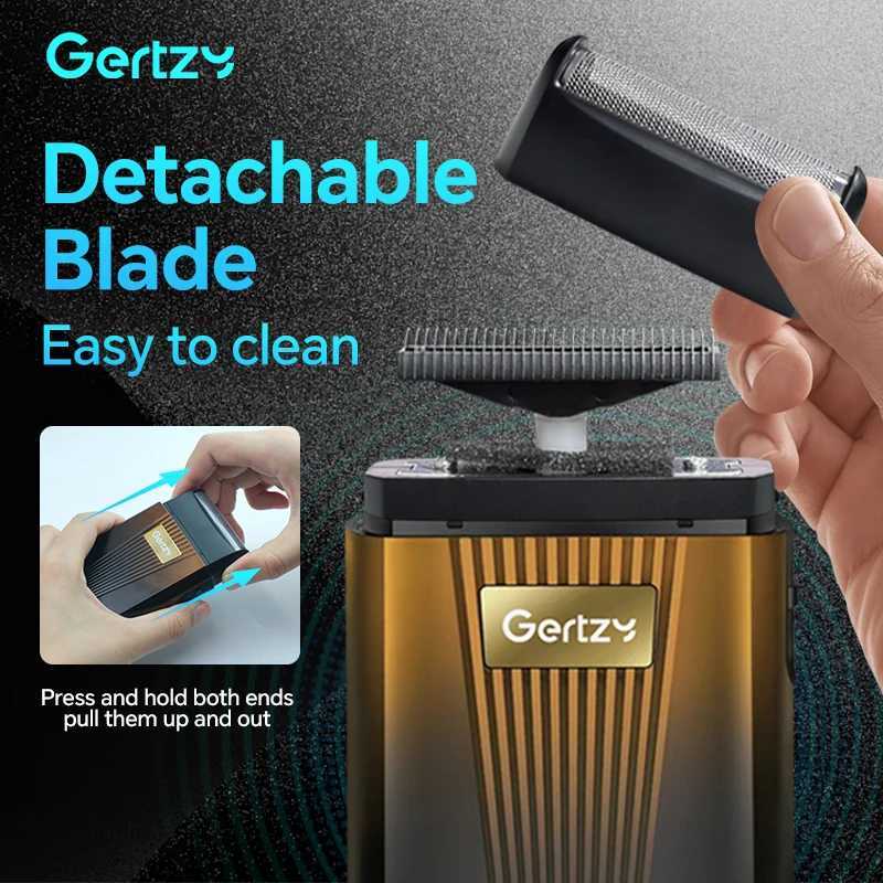 Mens electric shaver reciprocating aluminum foil shaver USB rechargeable beard shaver portable shaver for travel L251124