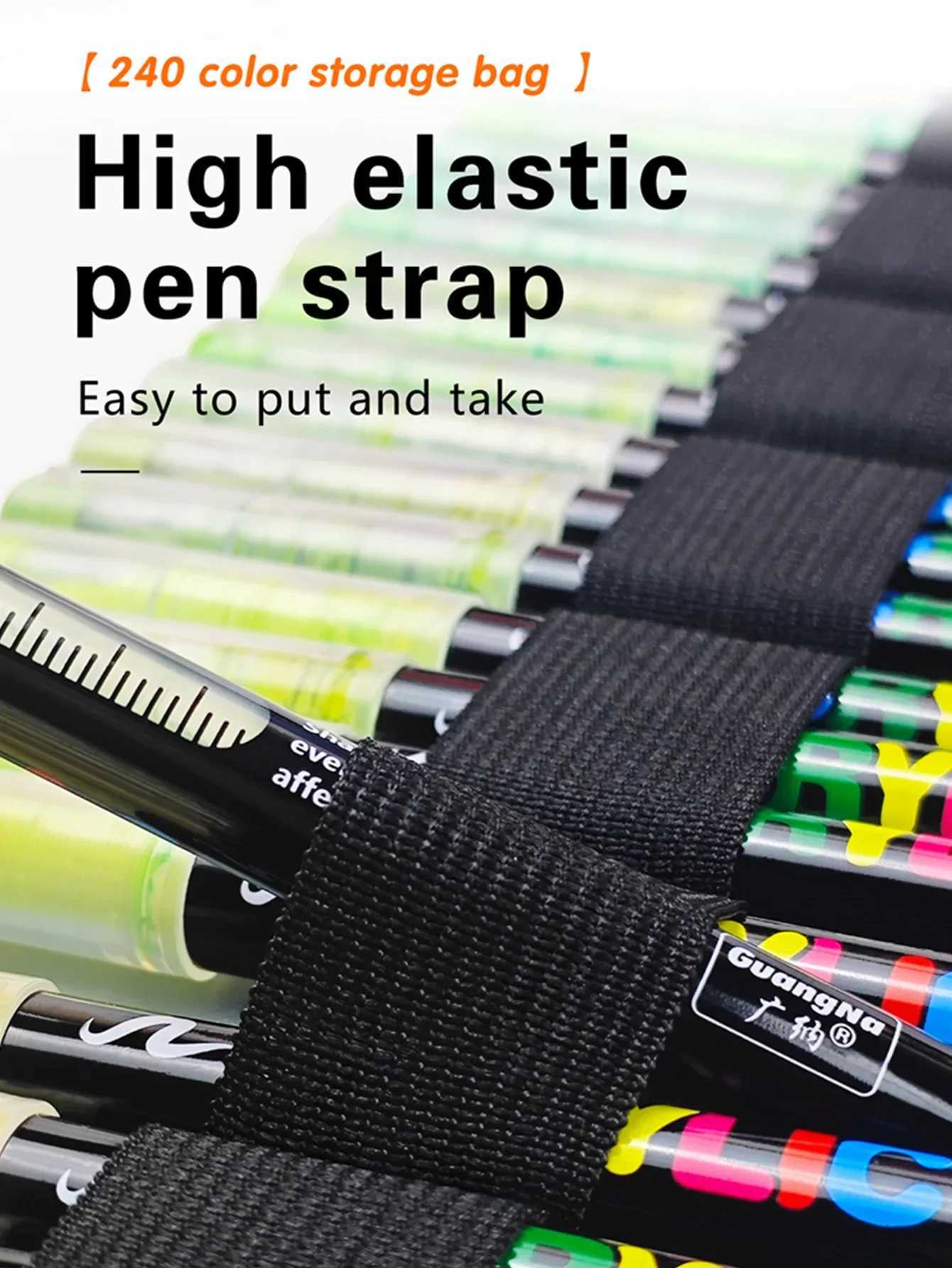 240/288 Colors Set Acrylic Paint Markers Brush Tip Professional For Rock Fabric Festival Gift DIY Art Pens With Storage Bag G251124