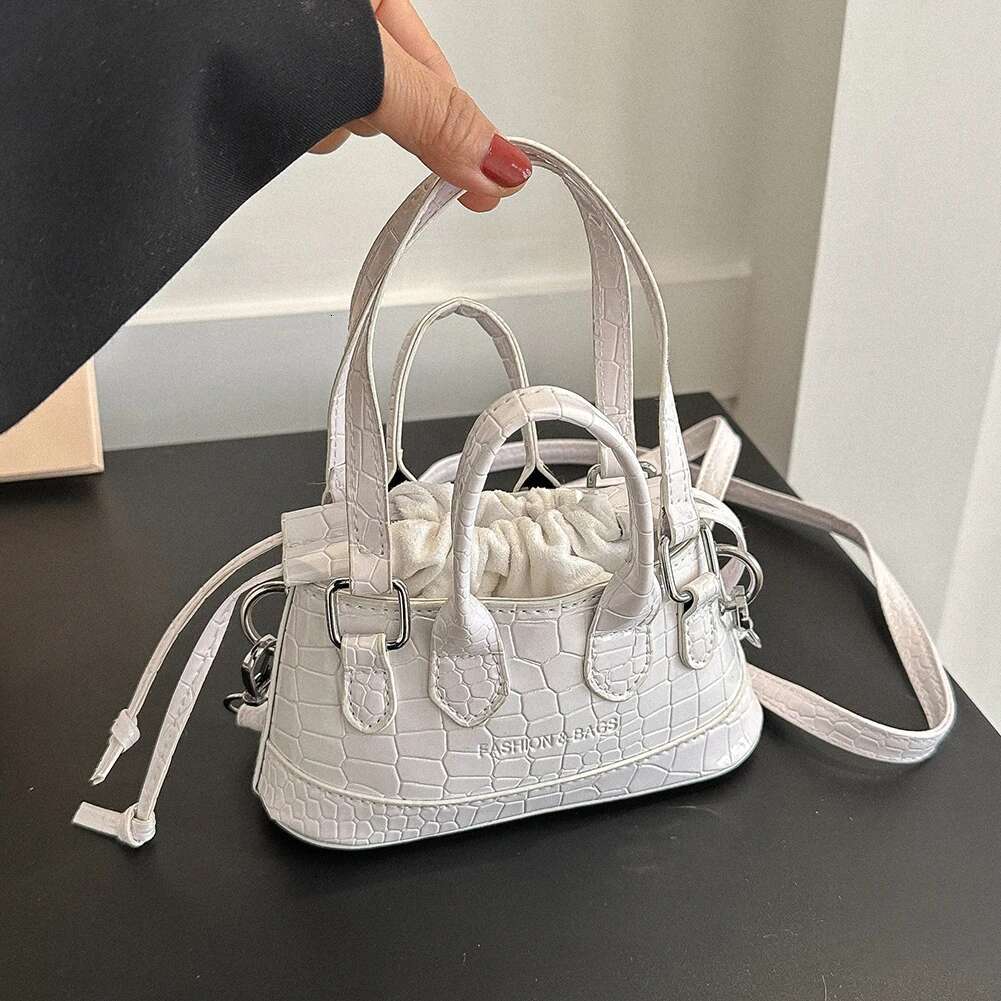 Designer Bag Women Shoulder Solid Color Crocodile Pattern Designer Handbags Messenger Totes Drawstring Crossbody Bag
