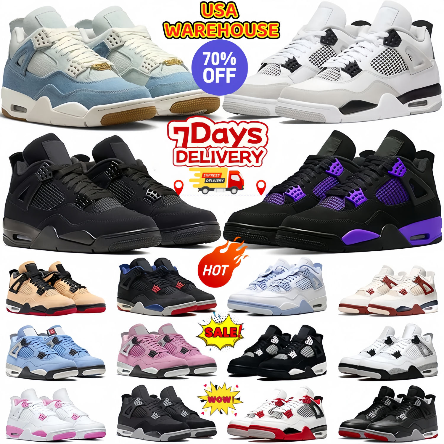 With Box Designer 4 Basketball shoes Men Women 4srs Worn Blue Panda Military Black Cat 2025 Purple Thunder Cool Grey Bred cool hoddies j4 Sports Trainers