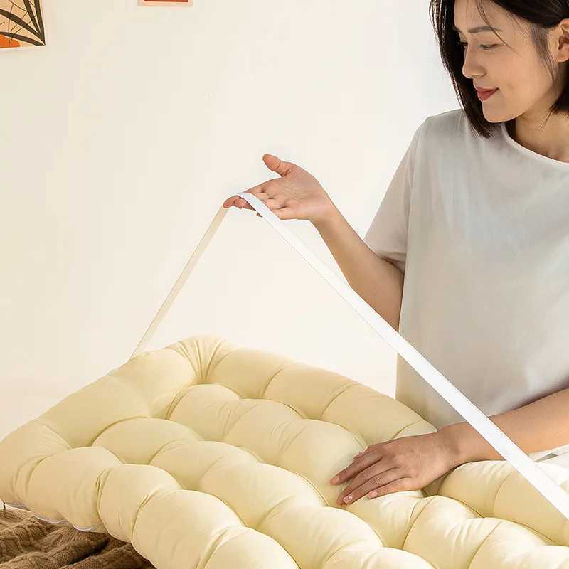 Solid Color Plush Cushion Soft Lace Headboard Neck Stuffed Pillow Body Bedside Back Bed Cushion Large Backrest Support Bolster G251124