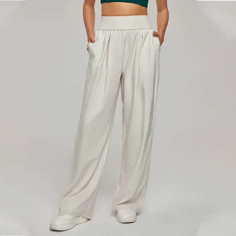 High-waisted thin straight women loose wide-legged sweatpants fiess yoga pants